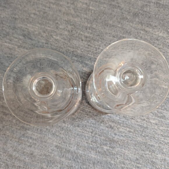 Pair of Antique French Dessert/Cordial Glasses with Gold Rim - Picture 3 of 3